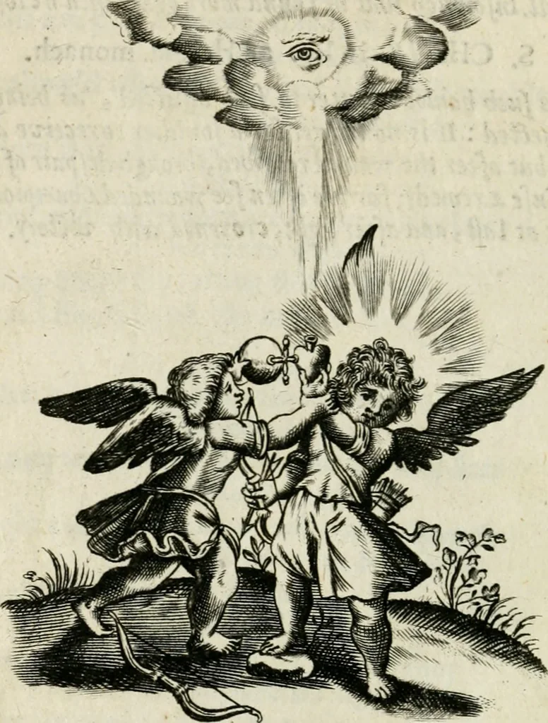 An illustration from Emblemes, 1658, leaf 133