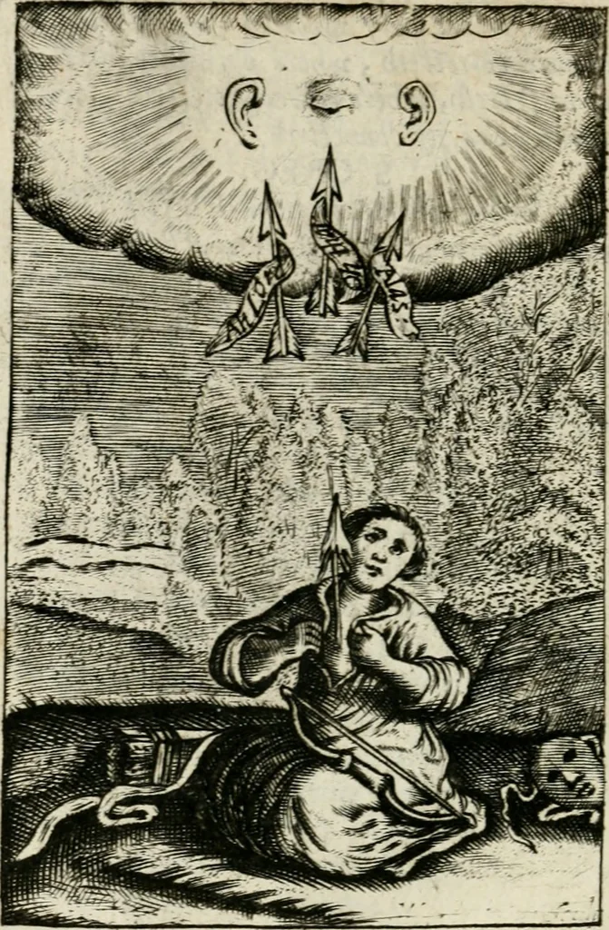 An illustration from Emblemes, 1658, leaf 137