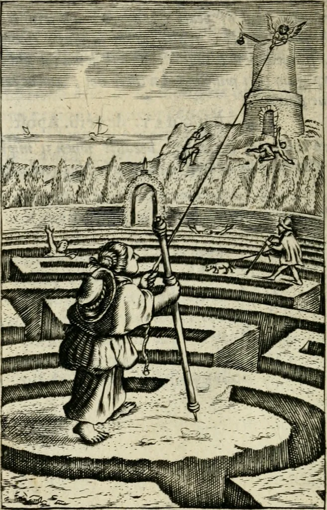 An illustration from Emblemes, 1658, leaf 201
