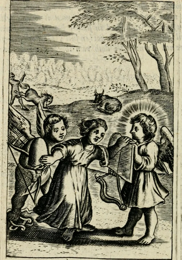 An illustration from Emblemes, 1658, leaf 205