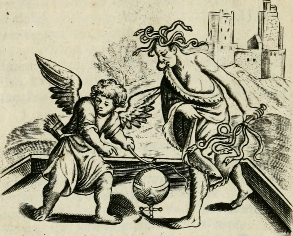An illustration from Emblemes, 1658, leaf 33