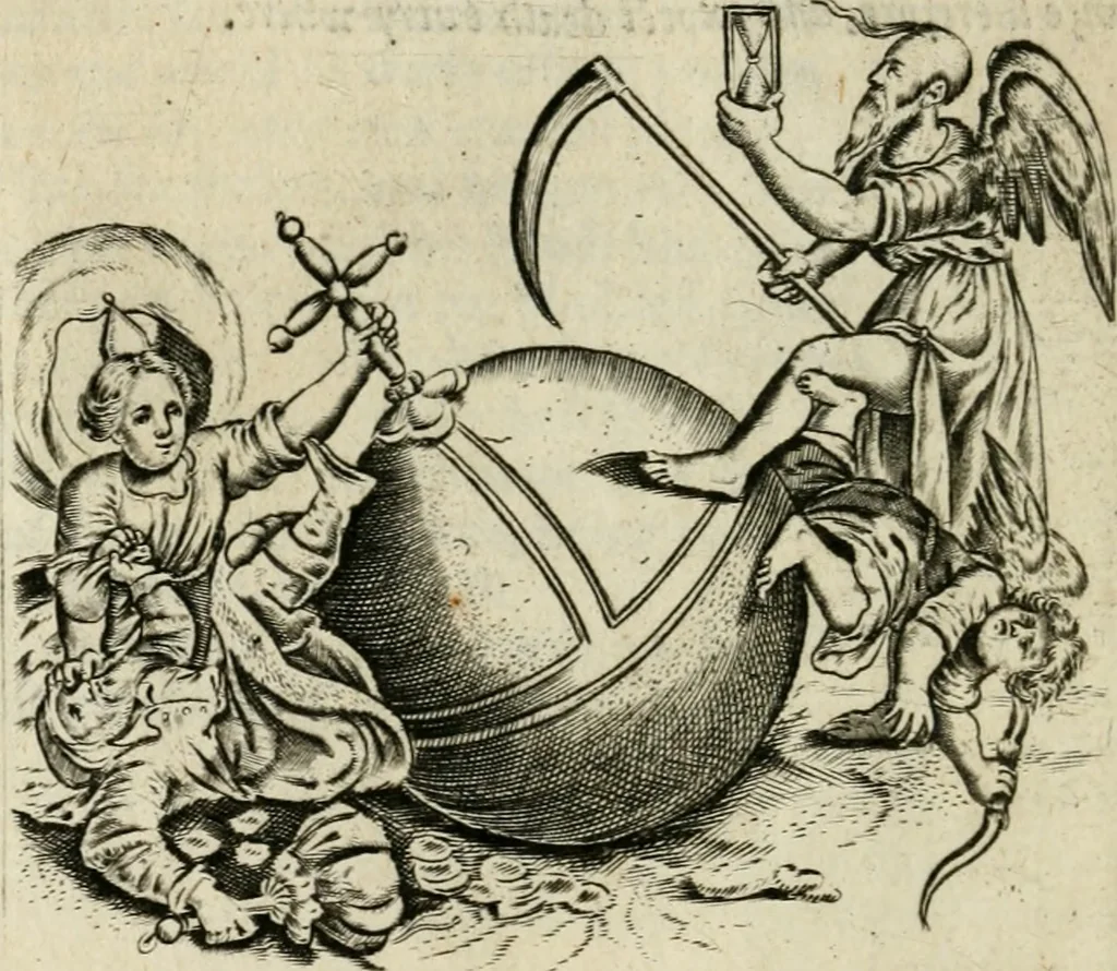 An illustration from Emblemes, 1658, leaf 49