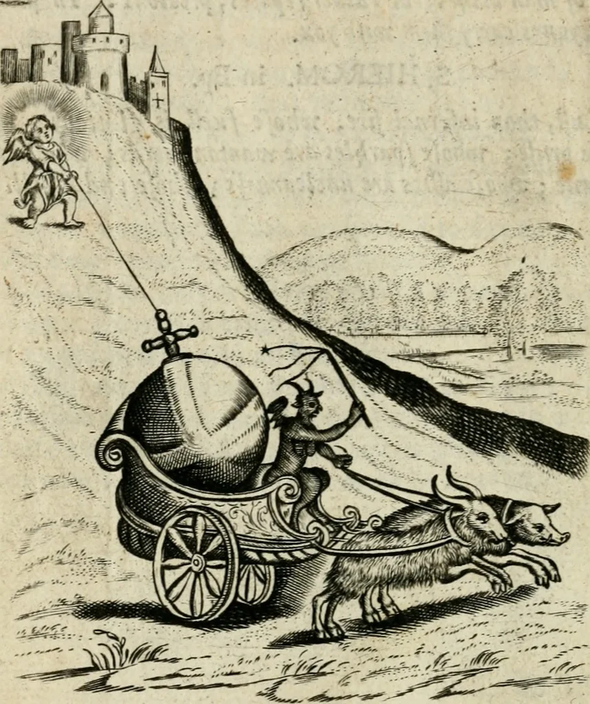 An illustration from Emblemes, 1658, leaf 57