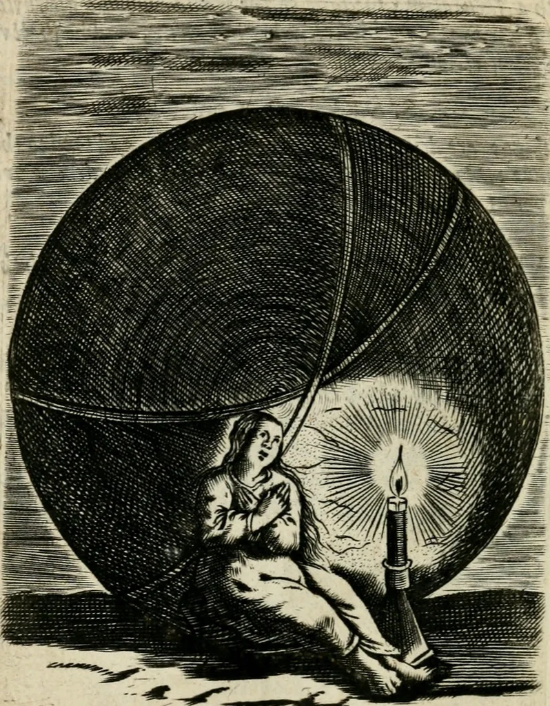 An illustration from Emblemes, 1658, leaf 69