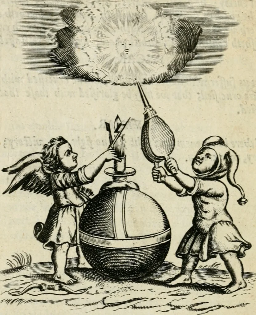 An illustration from Emblemes, 1658, leaf 77