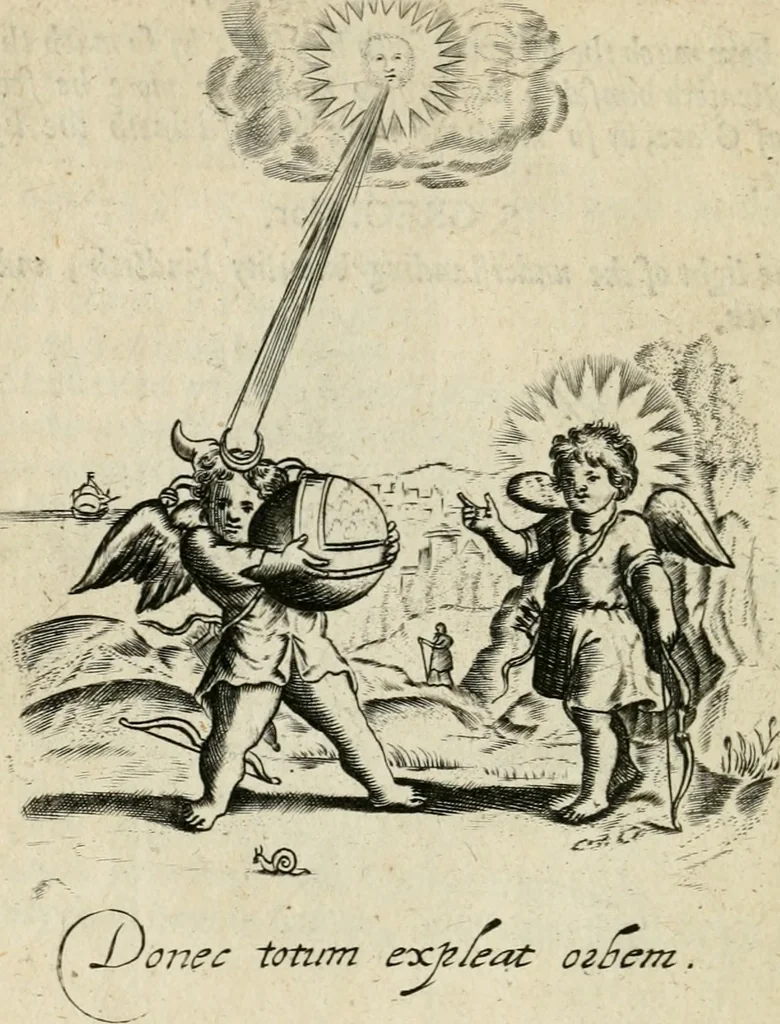 An illustration from Emblemes, 1658, leaf 81