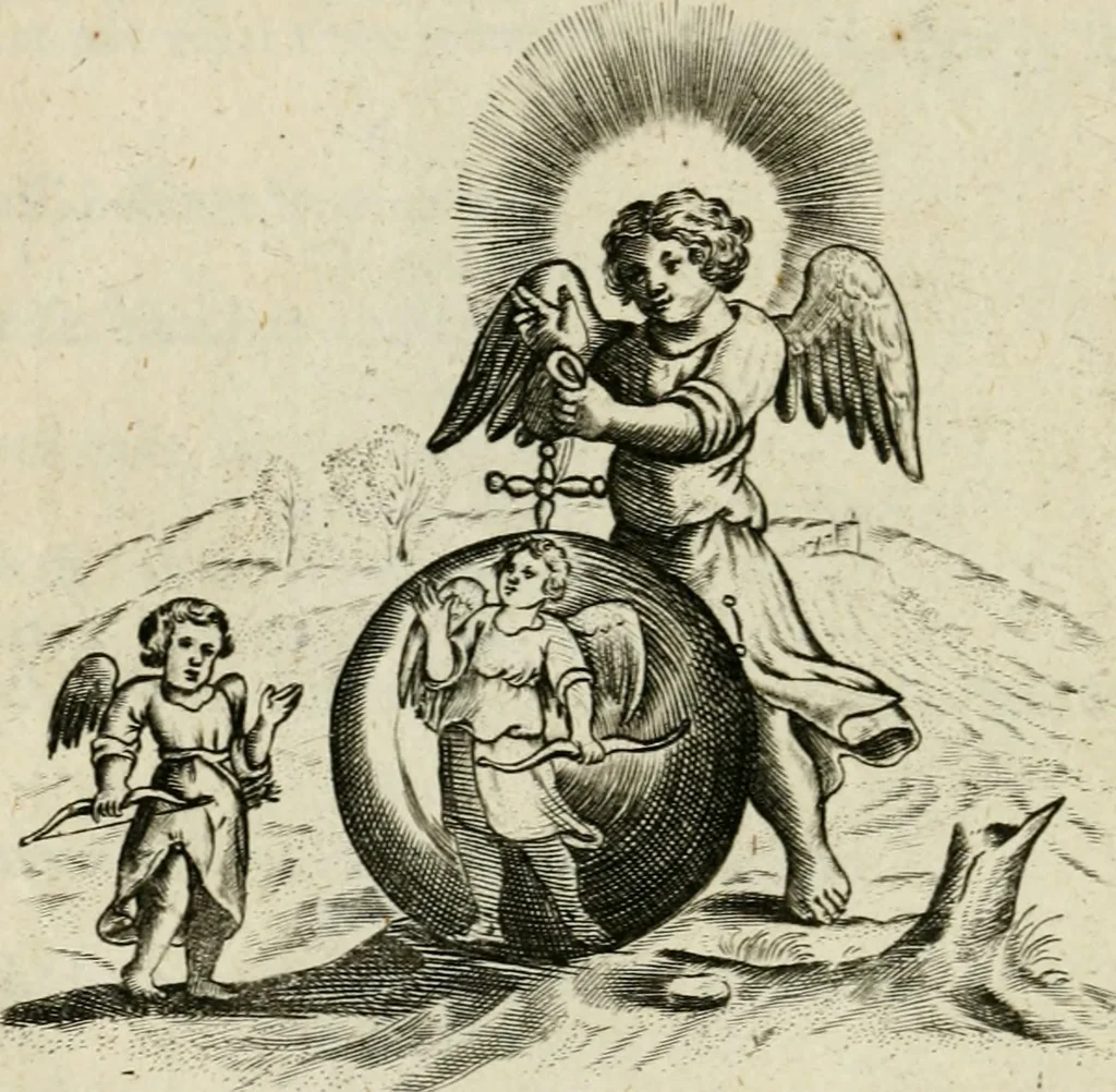 An illustration from Emblemes, 1658, leaf 97