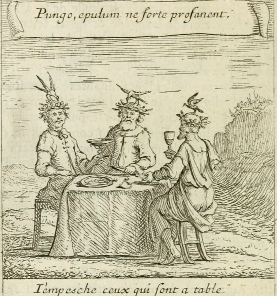 An illustration from Emblemes sacrez sur le tres-saint et tres-adorable sacrement de l'eucharistie, 1667, leaf 107