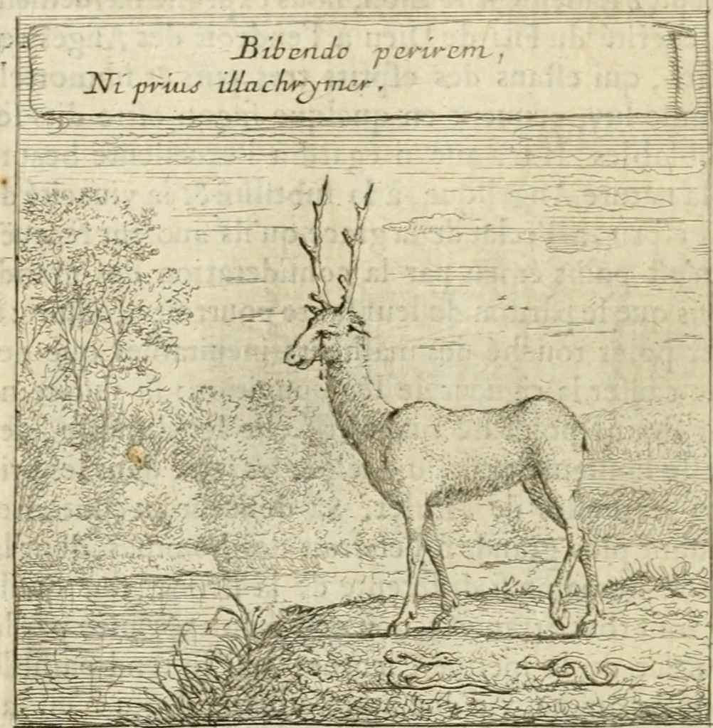 An illustration from Emblemes sacrez sur le tres-saint et tres-adorable sacrement de l'eucharistie, 1667, leaf 129