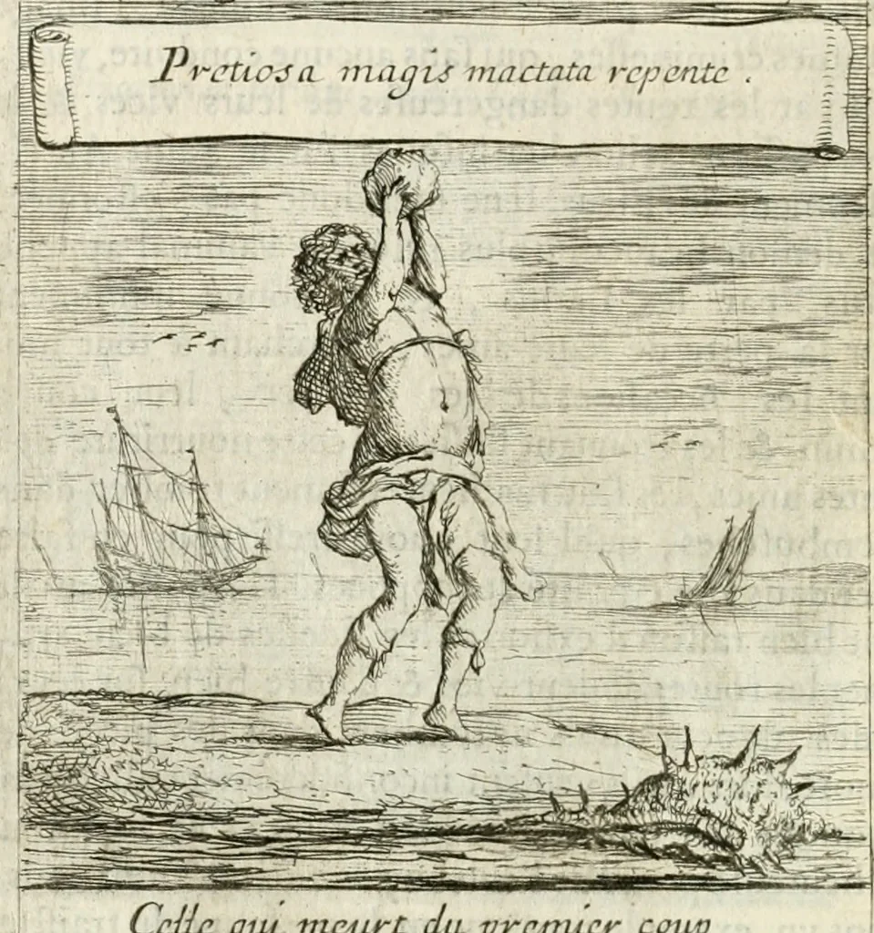 An illustration from Emblemes sacrez sur le tres-saint et tres-adorable sacrement de l'eucharistie, 1667, leaf 185
