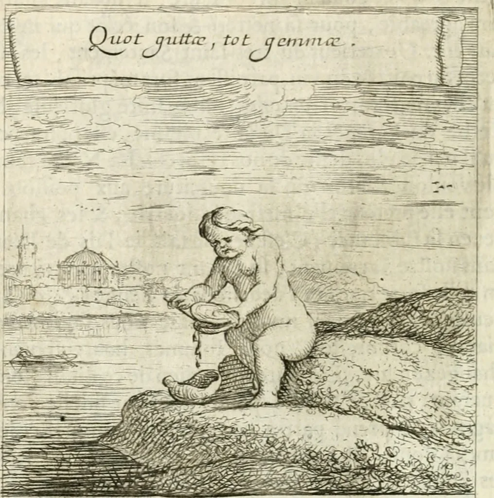 An illustration from Emblemes sacrez sur le tres-saint et tres-adorable sacrement de l'eucharistie, 1667, leaf 189