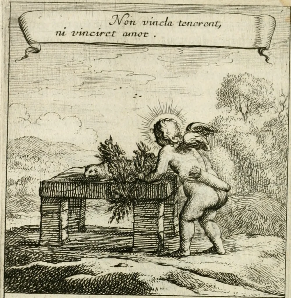 An illustration from Emblemes sacrez sur le tres-saint et tres-adorable sacrement de l'eucharistie, 1667, leaf 21