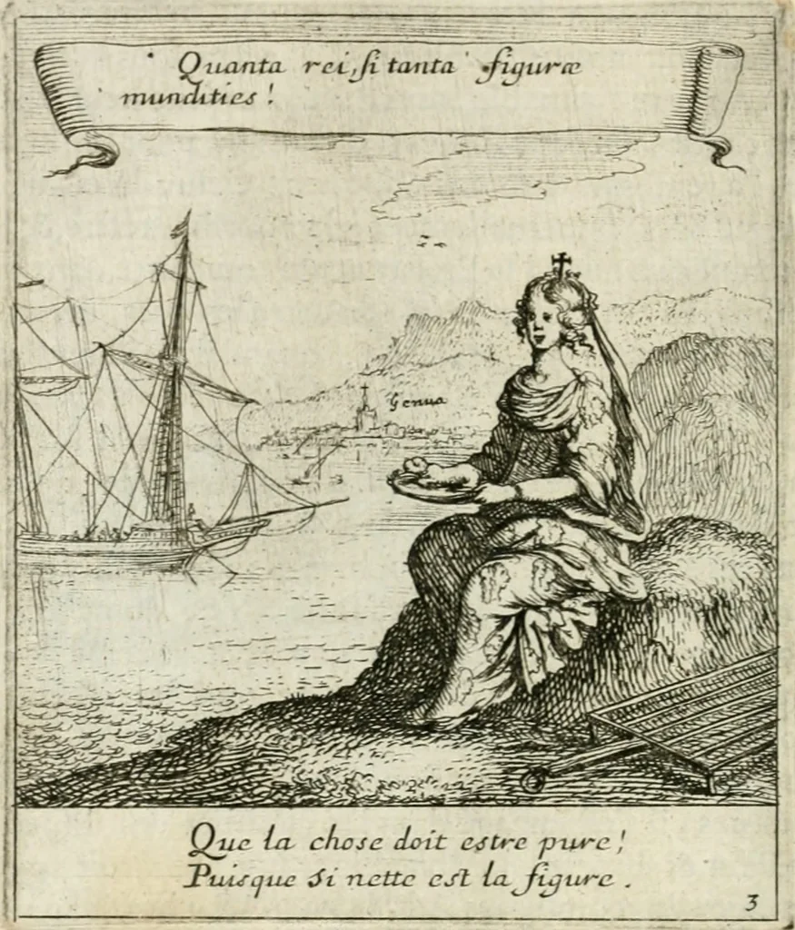 An illustration from Emblemes sacrez sur le tres-saint et tres-adorable sacrement de l'eucharistie, 1667, leaf 23