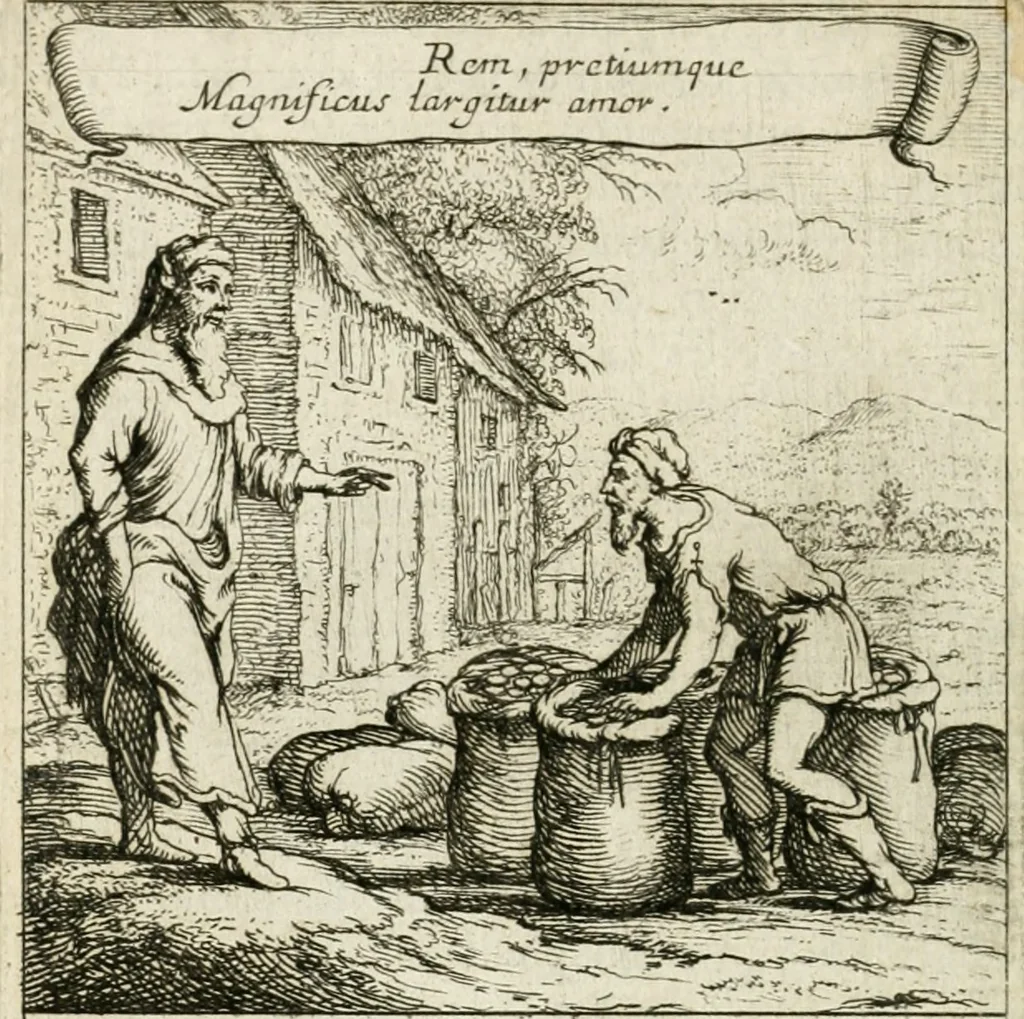 An illustration from Emblemes sacrez sur le tres-saint et tres-adorable sacrement de l'eucharistie, 1667, leaf 29
