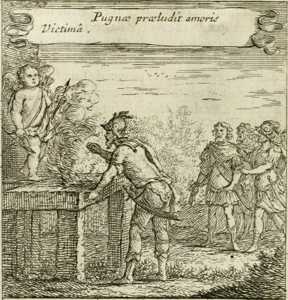 An illustration from Emblemes sacrez sur le tres-saint et tres-adorable sacrement de l'eucharistie, 1667, leaf 47