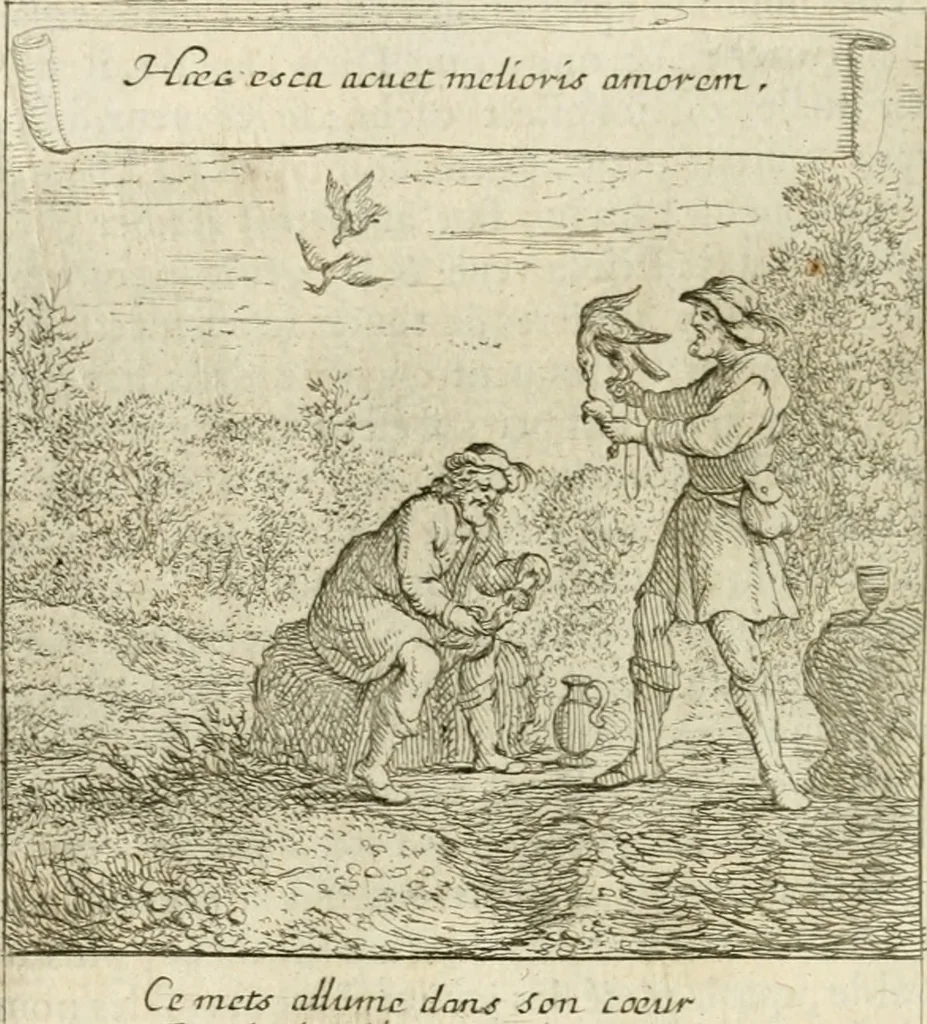 An illustration from Emblemes sacrez sur le tres-saint et tres-adorable sacrement de l'eucharistie, 1667, leaf 67