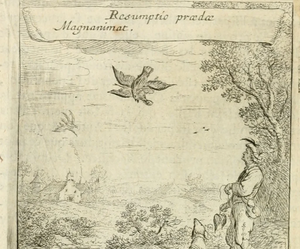 An illustration from Emblemes sacrez sur le tres-saint et tres-adorable sacrement de l'eucharistie, 1667, leaf 69