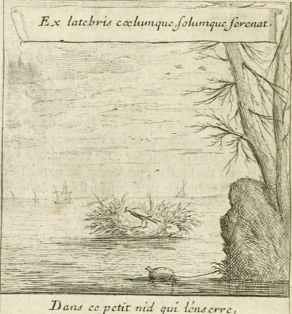 An illustration from Emblemes sacrez sur le tres-saint et tres-adorable sacrement de l'eucharistie, 1667, leaf 73