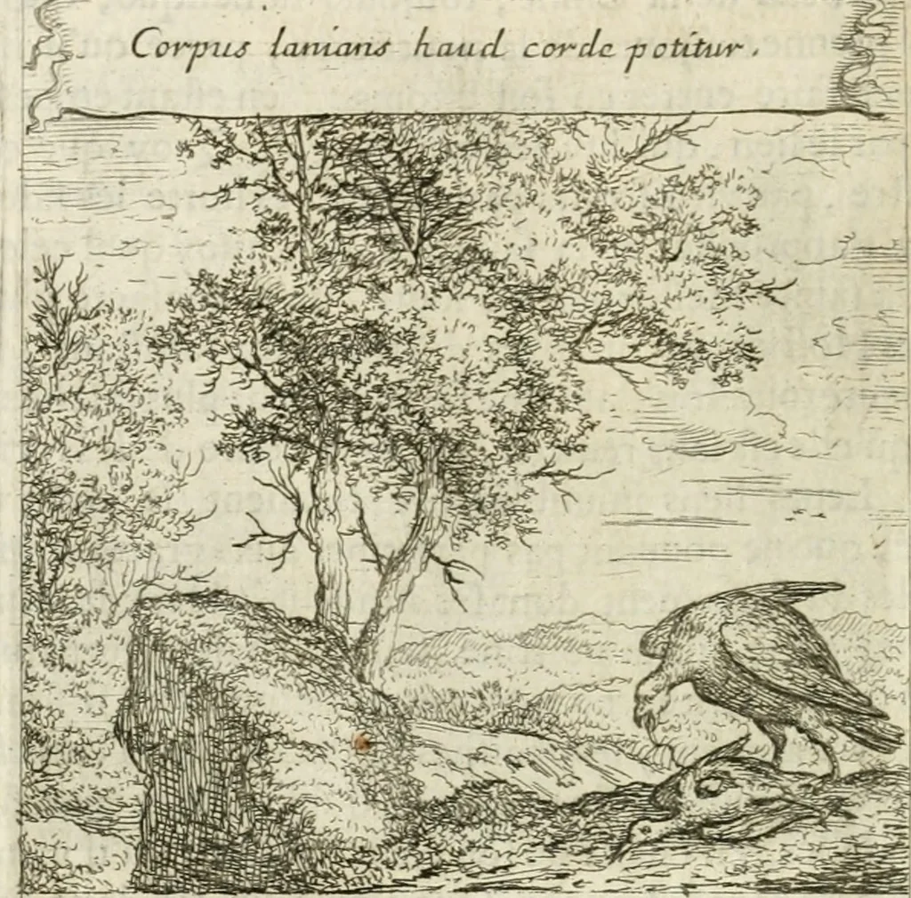 An illustration from Emblemes sacrez sur le tres-saint et tres-adorable sacrement de l'eucharistie, 1667, leaf 85