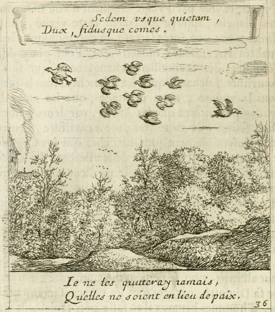 An illustration from Emblemes sacrez sur le tres-saint et tres-adorable sacrement de l'eucharistie, 1667, leaf 89