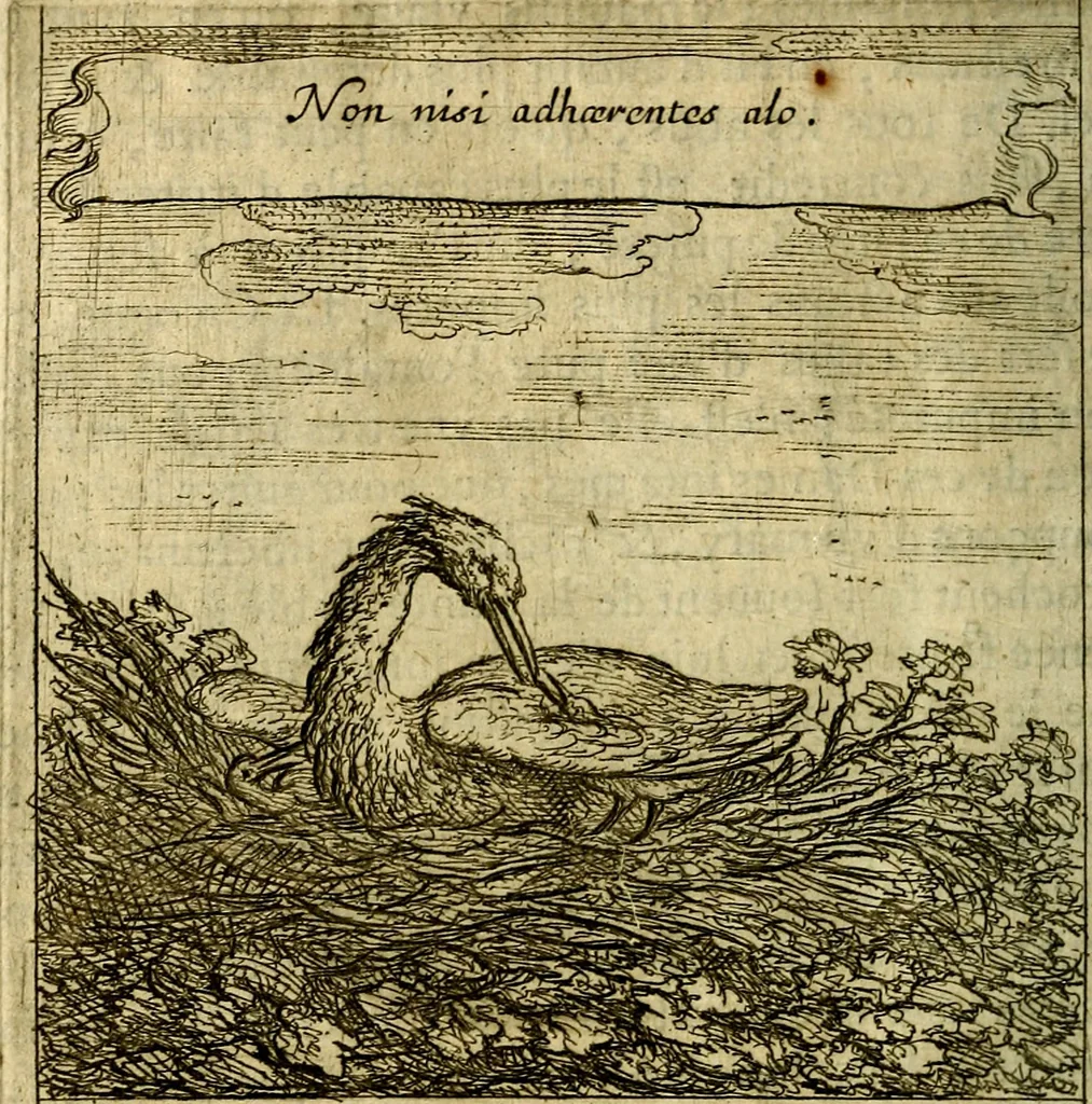 An illustration from Emblemes sacrez svr le tres-saint et tresadorable sacrement de l'evcharistie, 1667, leaf 105