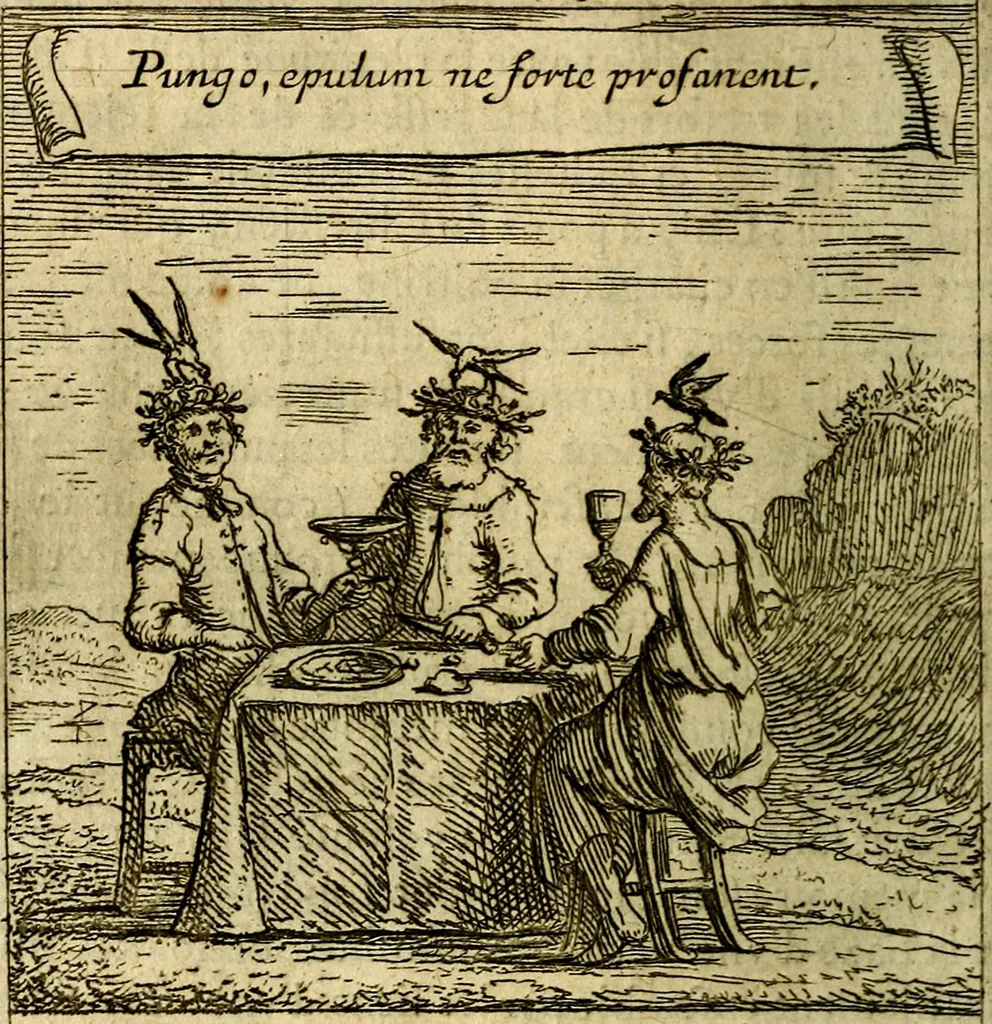 An illustration from Emblemes sacrez svr le tres-saint et tresadorable sacrement de l'evcharistie, 1667, leaf 109