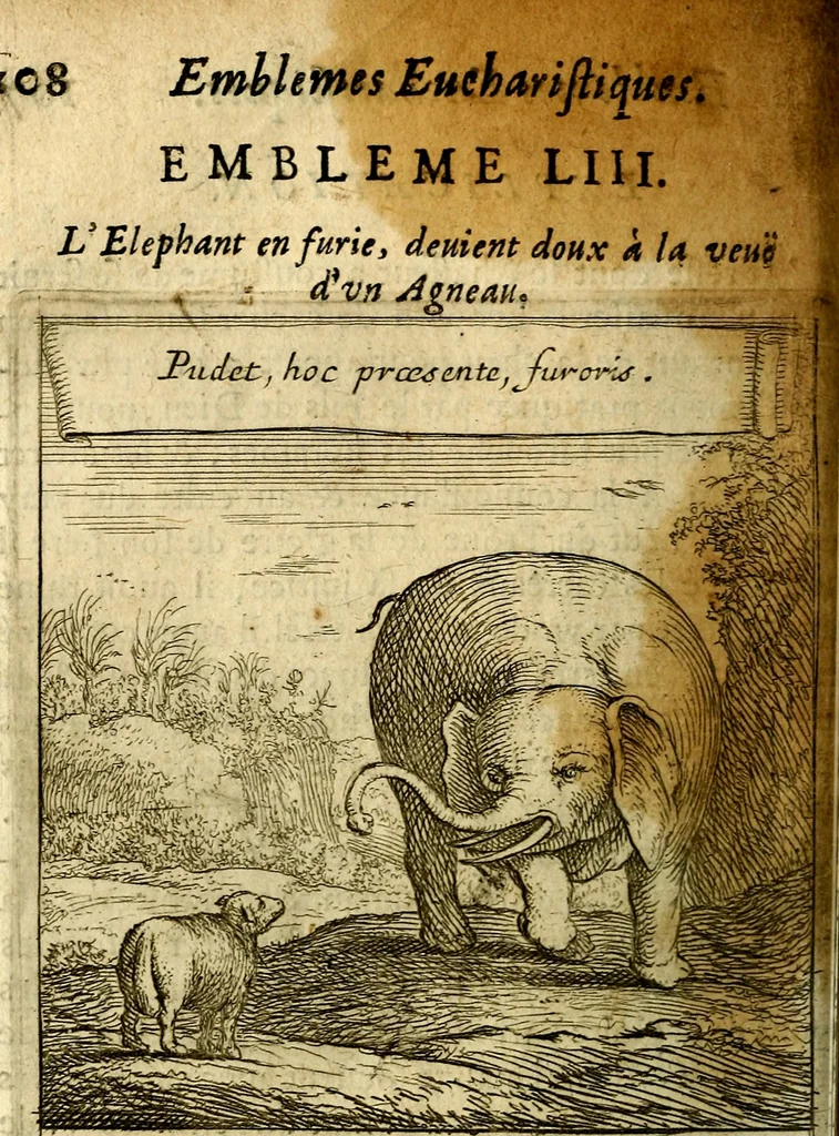 An illustration from Emblemes sacrez svr le tres-saint et tresadorable sacrement de l'evcharistie, 1667, leaf 125