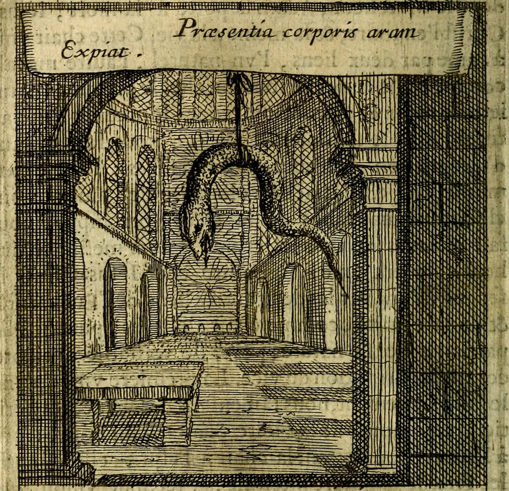 An illustration from Emblemes sacrez svr le tres-saint et tresadorable sacrement de l'evcharistie, 1667, leaf 165
