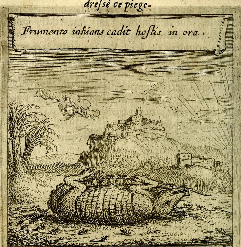 An illustration from Emblemes sacrez svr le tres-saint et tresadorable sacrement de l'evcharistie, 1667, leaf 185