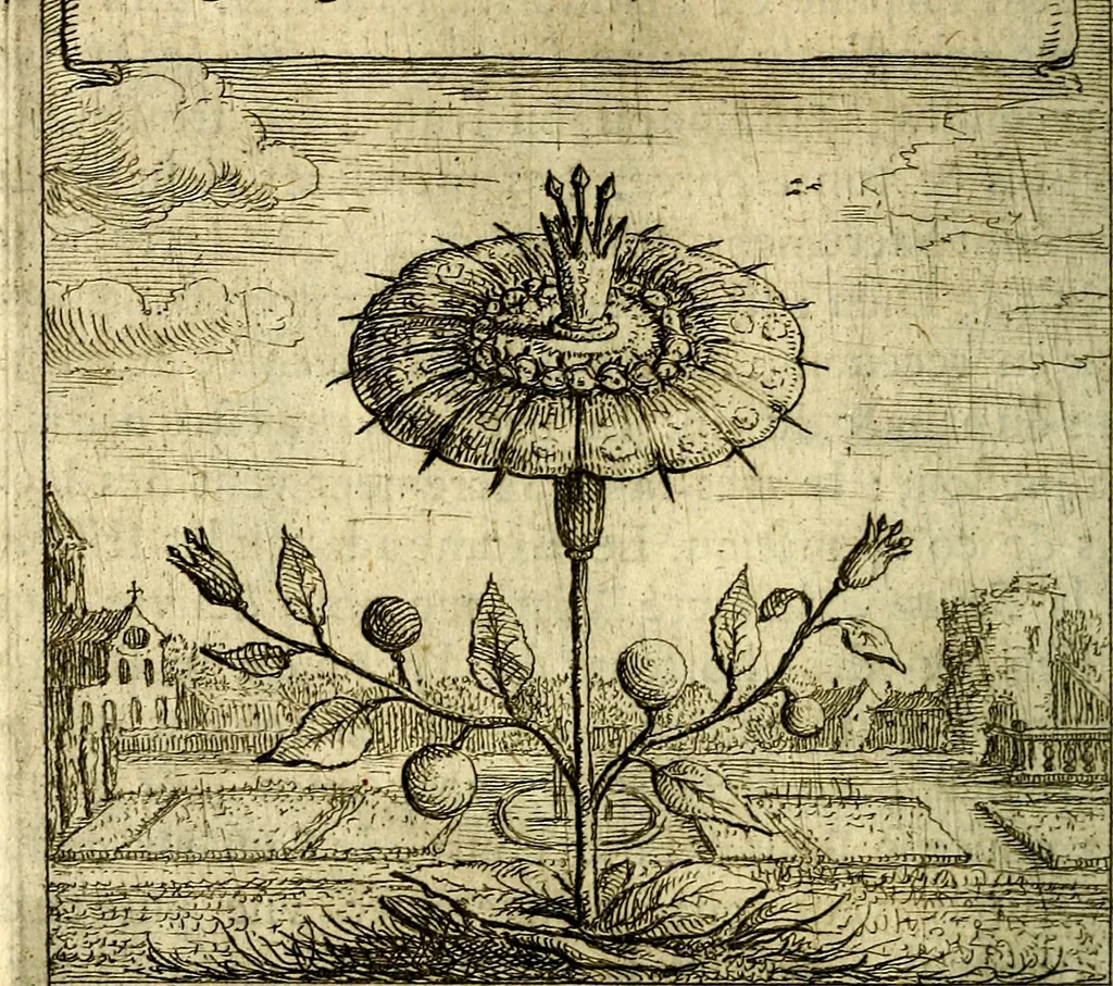 An illustration from Emblemes sacrez svr le tres-saint et tresadorable sacrement de l'evcharistie, 1667, leaf 201