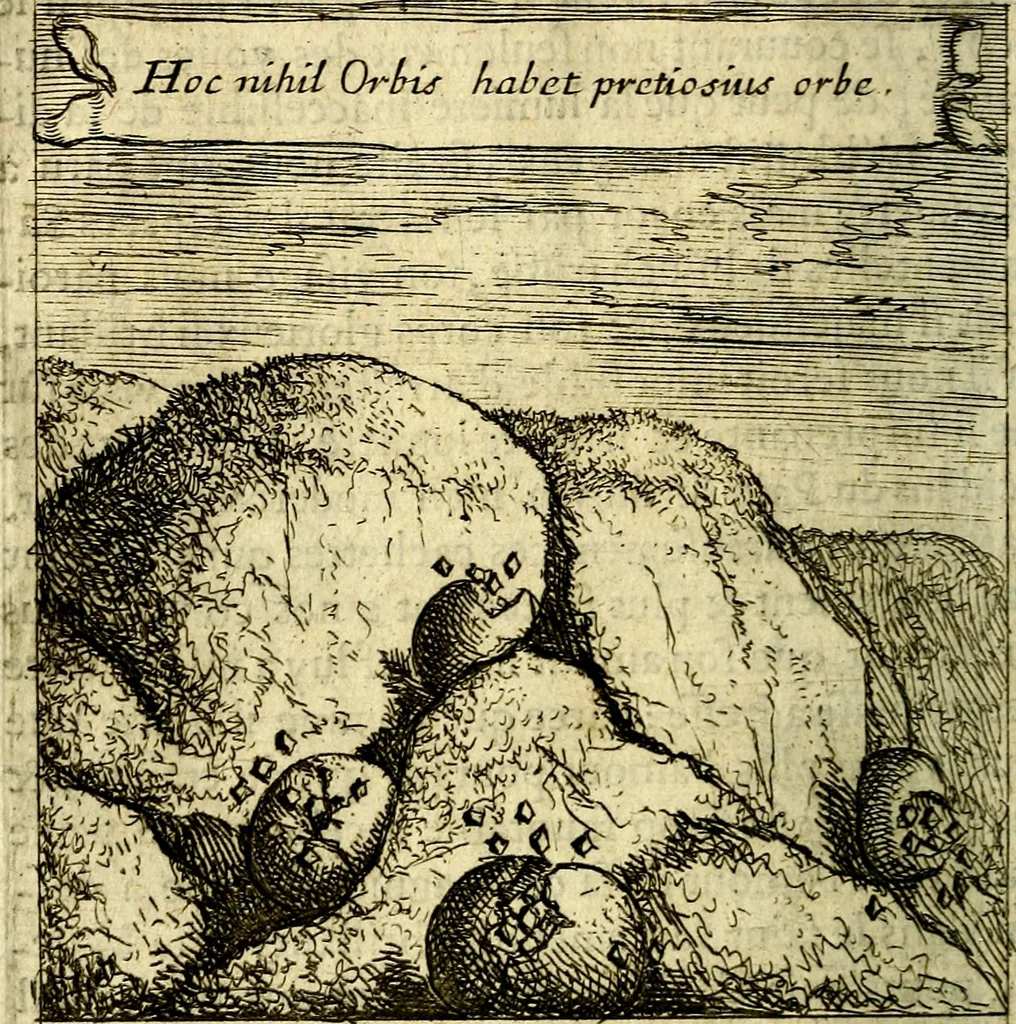 An illustration from Emblemes sacrez svr le tres-saint et tresadorable sacrement de l'evcharistie, 1667, leaf 217