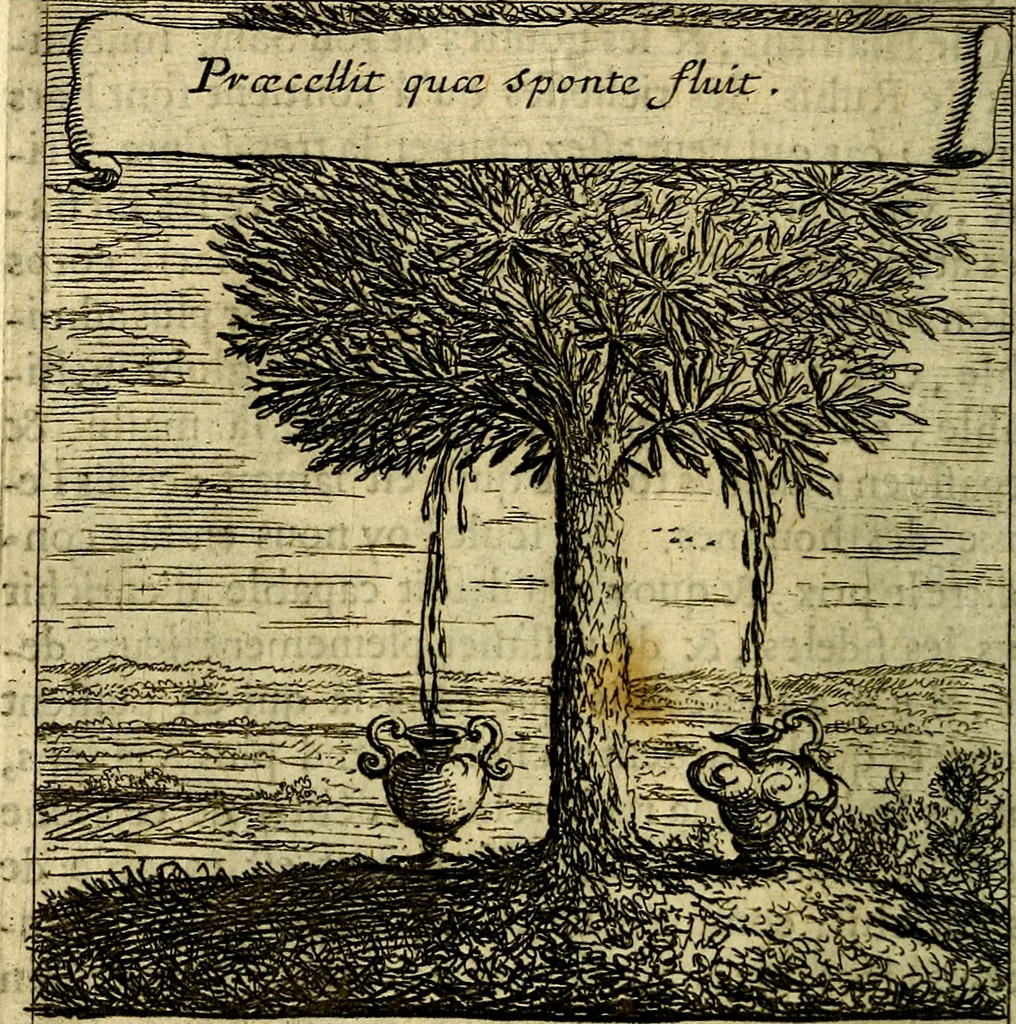 An illustration from Emblemes sacrez svr le tres-saint et tresadorable sacrement de l'evcharistie, 1667, leaf 219