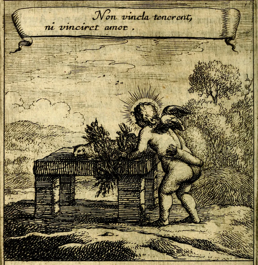 An illustration from Emblemes sacrez svr le tres-saint et tresadorable sacrement de l'evcharistie, 1667, leaf 23