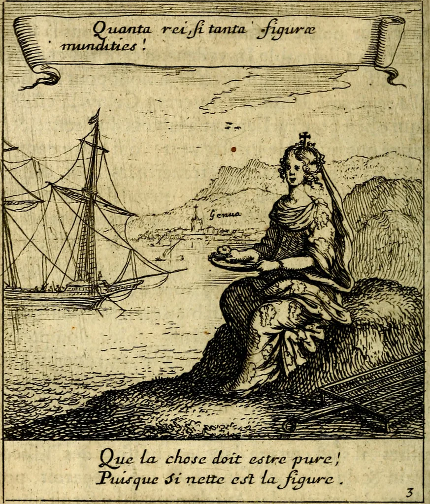 An illustration from Emblemes sacrez svr le tres-saint et tresadorable sacrement de l'evcharistie, 1667, leaf 25