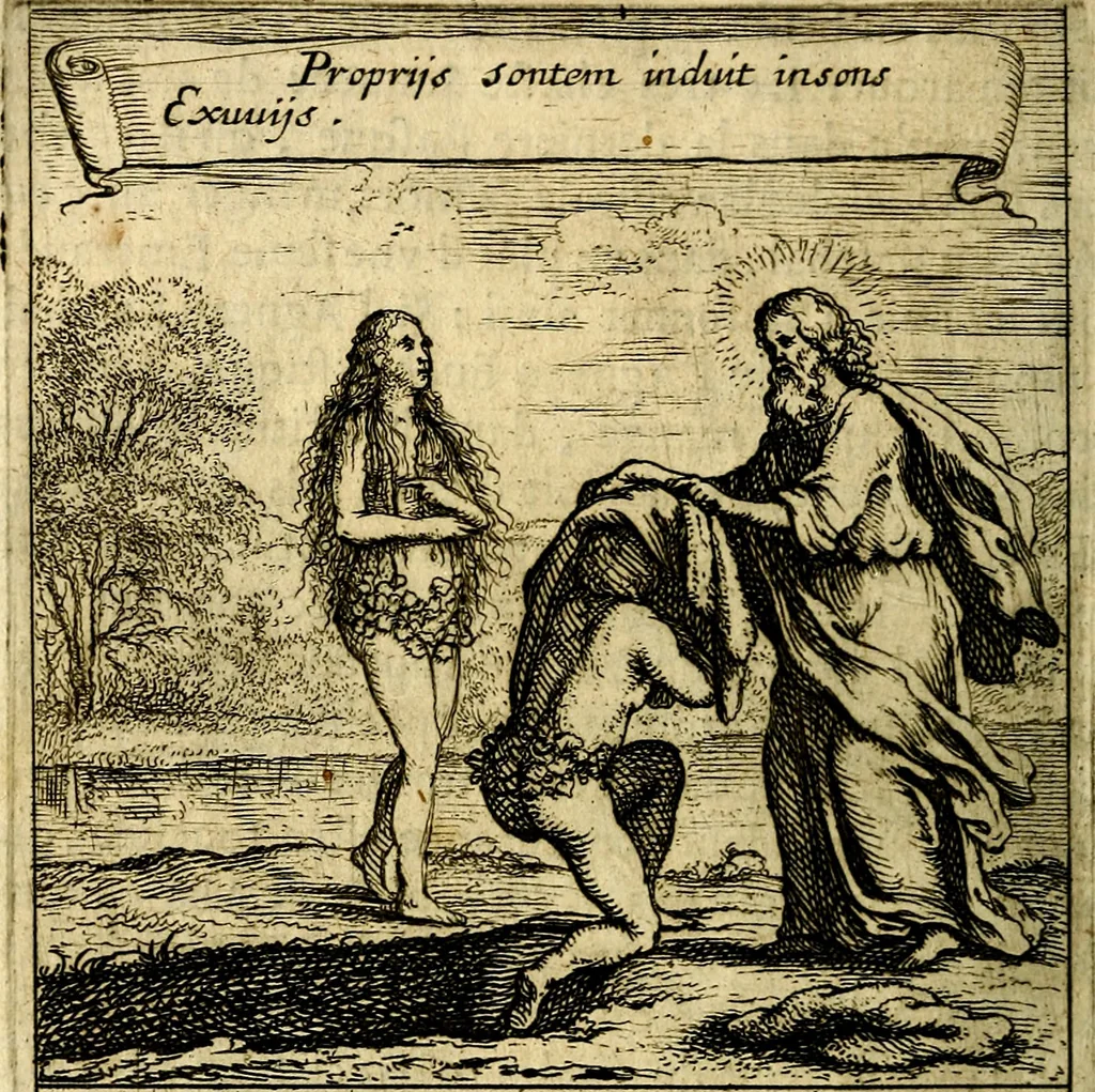 An illustration from Emblemes sacrez svr le tres-saint et tresadorable sacrement de l'evcharistie, 1667, leaf 27