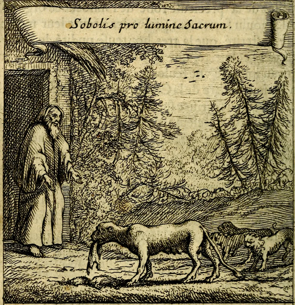 An illustration from Emblemes sacrez svr le tres-saint et tresadorable sacrement de l'evcharistie, 1667, leaf 29