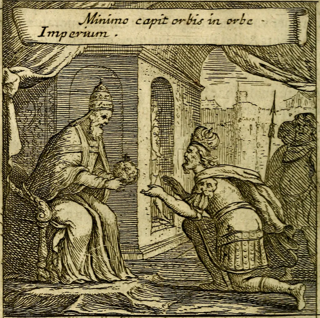 An illustration from Emblemes sacrez svr le tres-saint et tresadorable sacrement de l'evcharistie, 1667, leaf 45