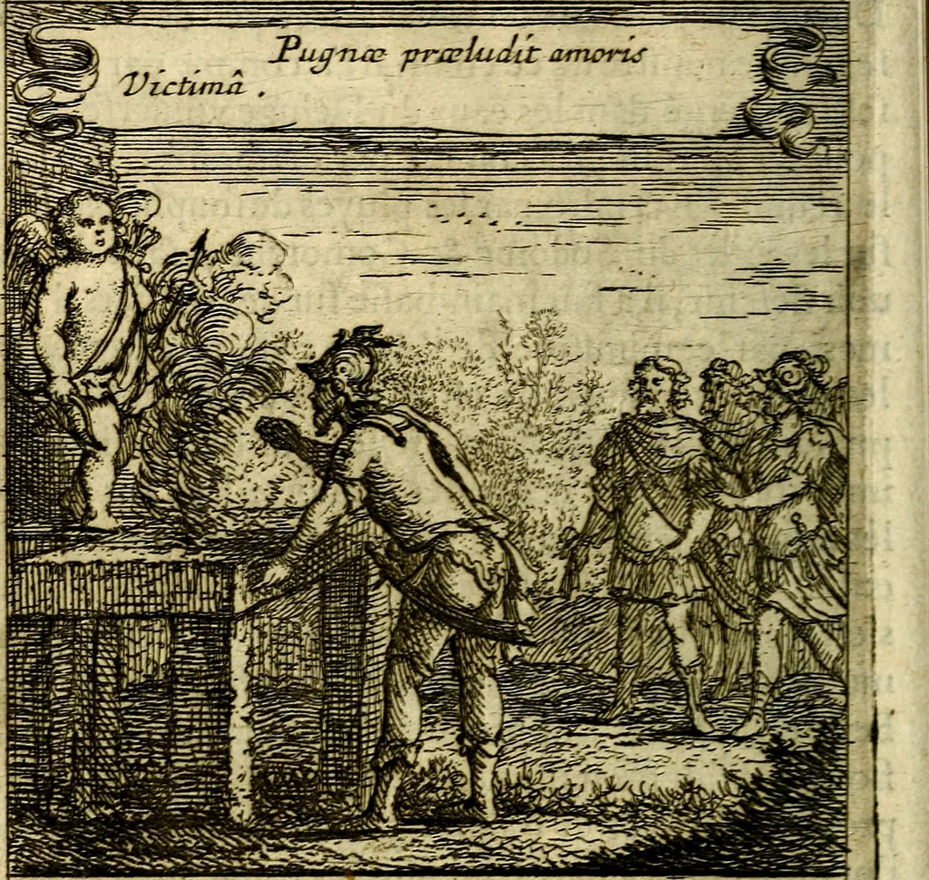 An illustration from Emblemes sacrez svr le tres-saint et tresadorable sacrement de l'evcharistie, 1667, leaf 49