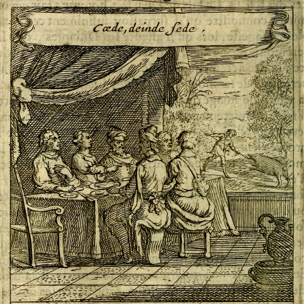 An illustration from Emblemes sacrez svr le tres-saint et tresadorable sacrement de l'evcharistie, 1667, leaf 53