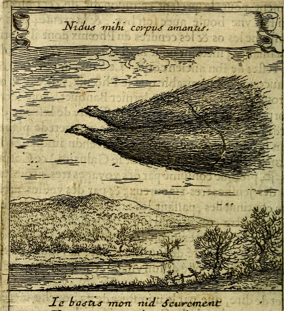 An illustration from Emblemes sacrez svr le tres-saint et tresadorable sacrement de l'evcharistie, 1667, leaf 63