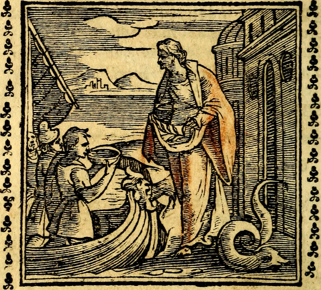 An illustration from Emblemi. Dal latino nel vulgare italiano ridotti, contenenti il fiore et la sostanza de' più scelti scrittori & delle più celebri discipline dell'vniuerso, ripieni di ottimi consigli & saluteuoli documenti, per l'vso ciuile et morale della vita humana, 1626, leaf 119