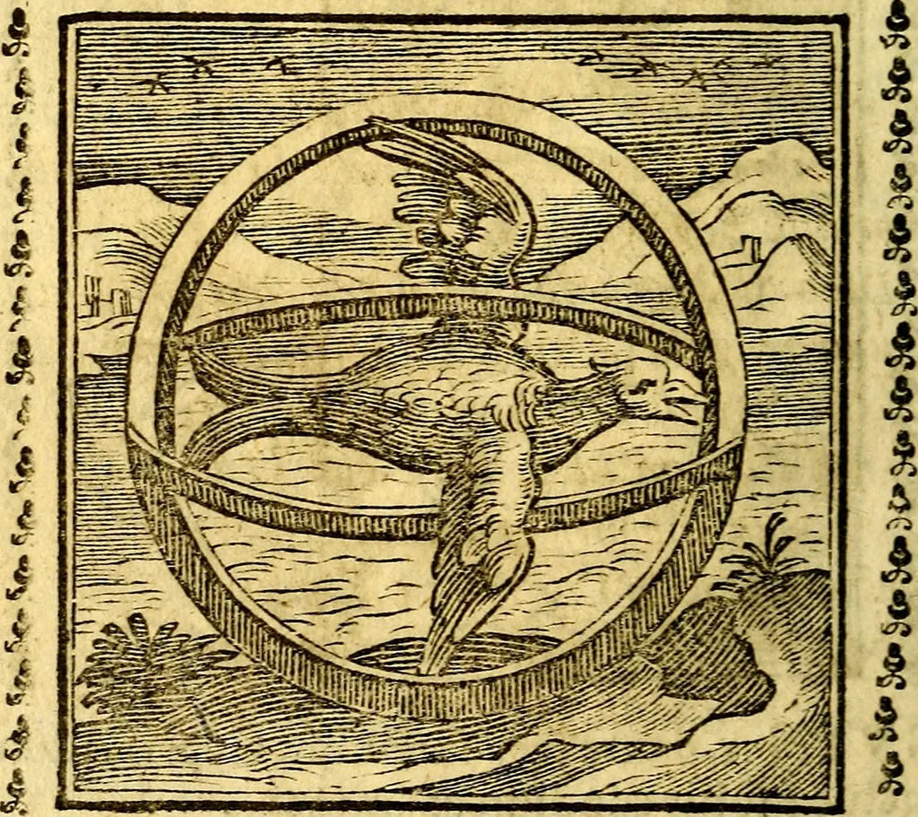 An illustration from Emblemi. Dal latino nel vulgare italiano ridotti, contenenti il fiore et la sostanza de' più scelti scrittori & delle più celebri discipline dell'vniuerso, ripieni di ottimi consigli & saluteuoli documenti, per l'vso ciuile et morale della vita humana, 1626, leaf 121