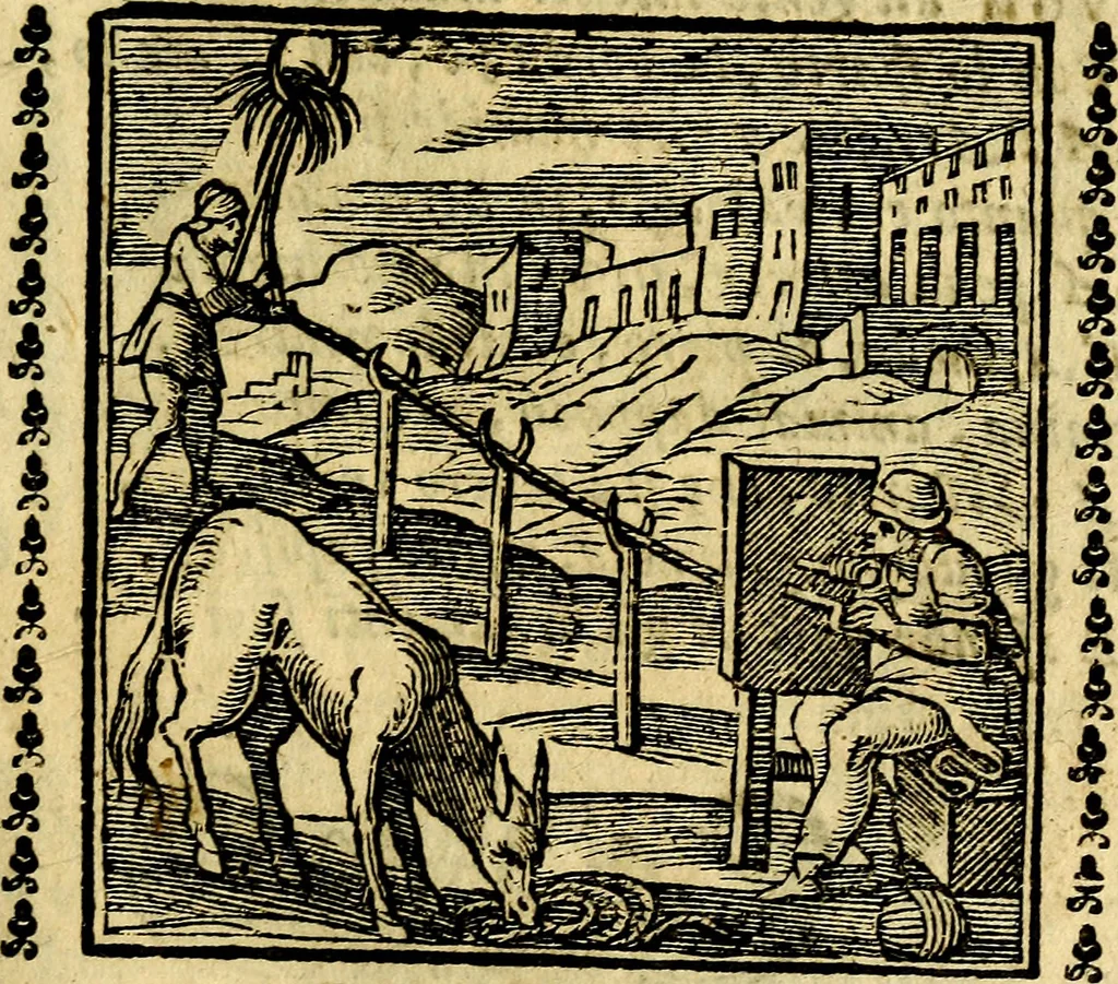 An illustration from Emblemi. Dal latino nel vulgare italiano ridotti, contenenti il fiore et la sostanza de' più scelti scrittori & delle più celebri discipline dell'vniuerso, ripieni di ottimi consigli & saluteuoli documenti, per l'vso ciuile et morale della vita humana, 1626, leaf 140