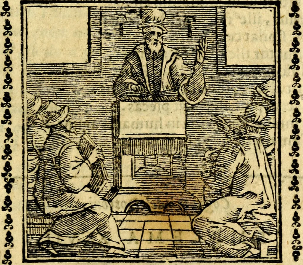 An illustration from Emblemi. Dal latino nel vulgare italiano ridotti, contenenti il fiore et la sostanza de' più scelti scrittori & delle più celebri discipline dell'vniuerso, ripieni di ottimi consigli & saluteuoli documenti, per l'vso ciuile et morale della vita humana, 1626, leaf 148