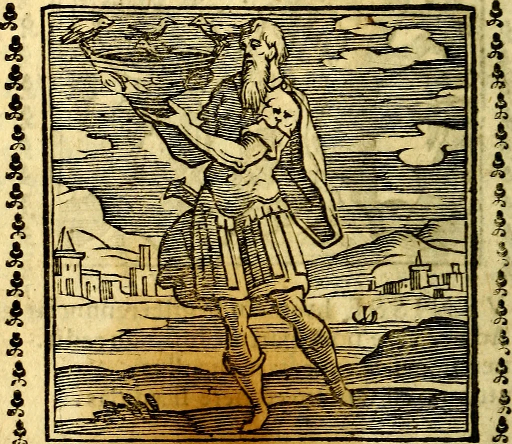 An illustration from Emblemi. Dal latino nel vulgare italiano ridotti, contenenti il fiore et la sostanza de' più scelti scrittori & delle più celebri discipline dell'vniuerso, ripieni di ottimi consigli & saluteuoli documenti, per l'vso ciuile et morale della vita humana, 1626, leaf 157