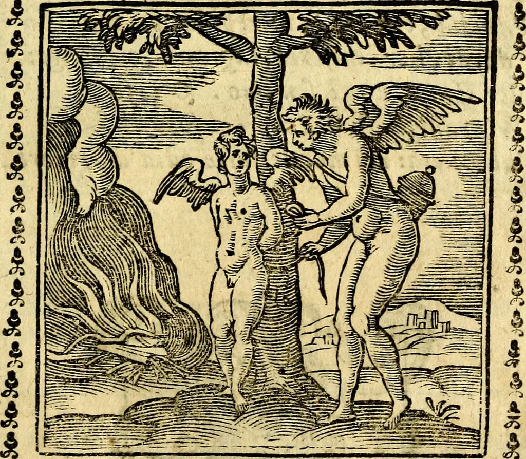 An illustration from Emblemi. Dal latino nel vulgare italiano ridotti, contenenti il fiore et la sostanza de' più scelti scrittori & delle più celebri discipline dell'vniuerso, ripieni di ottimi consigli & saluteuoli documenti, per l'vso ciuile et morale della vita humana, 1626, leaf 170