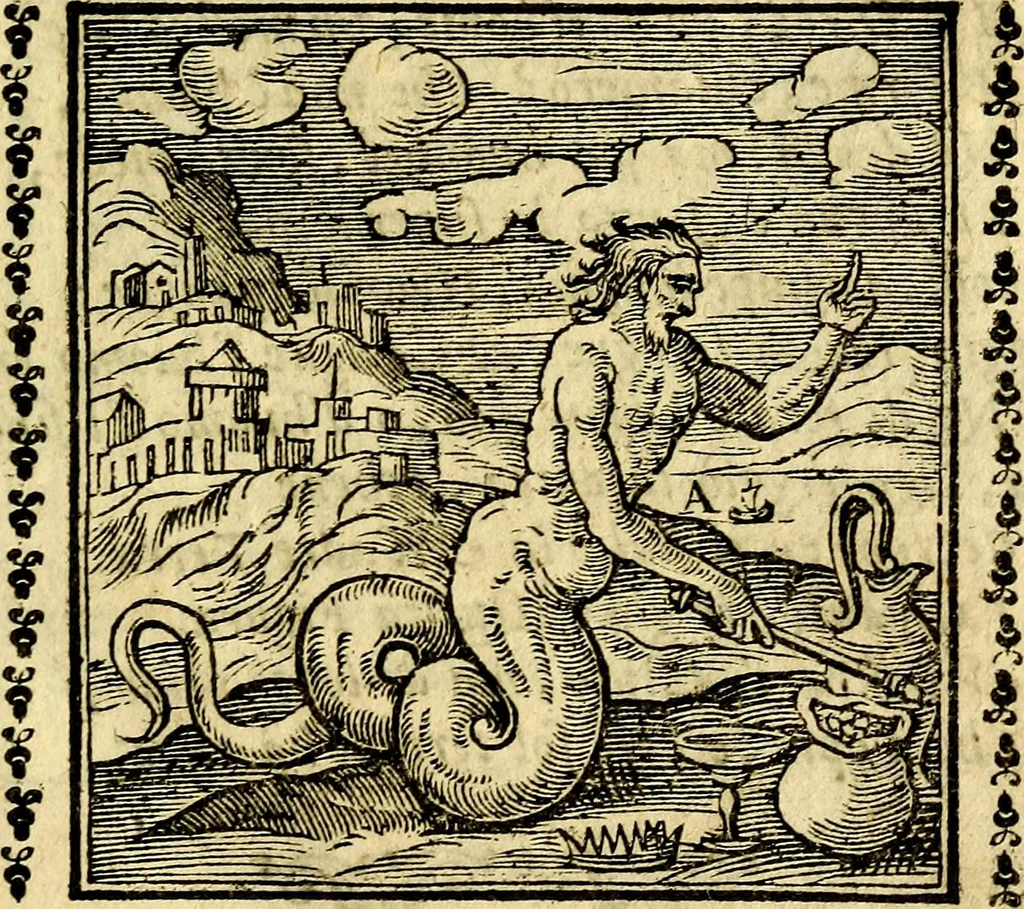 An illustration from Emblemi. Dal latino nel vulgare italiano ridotti, contenenti il fiore et la sostanza de' più scelti scrittori & delle più celebri discipline dell'vniuerso, ripieni di ottimi consigli & saluteuoli documenti, per l'vso ciuile et morale della vita humana, 1626, leaf 18