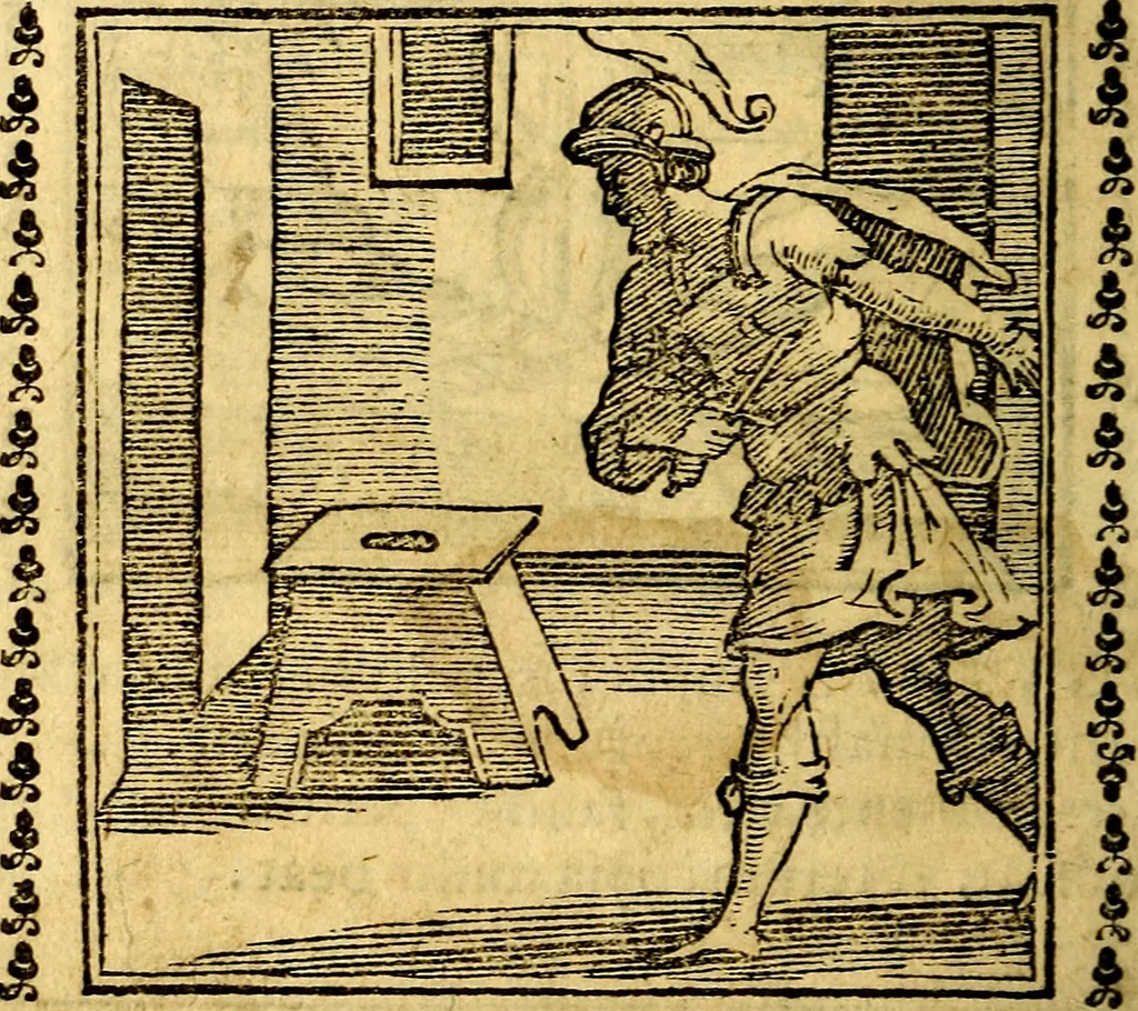 An illustration from Emblemi. Dal latino nel vulgare italiano ridotti, contenenti il fiore et la sostanza de' più scelti scrittori & delle più celebri discipline dell'vniuerso, ripieni di ottimi consigli & saluteuoli documenti, per l'vso ciuile et morale della vita humana, 1626, leaf 187