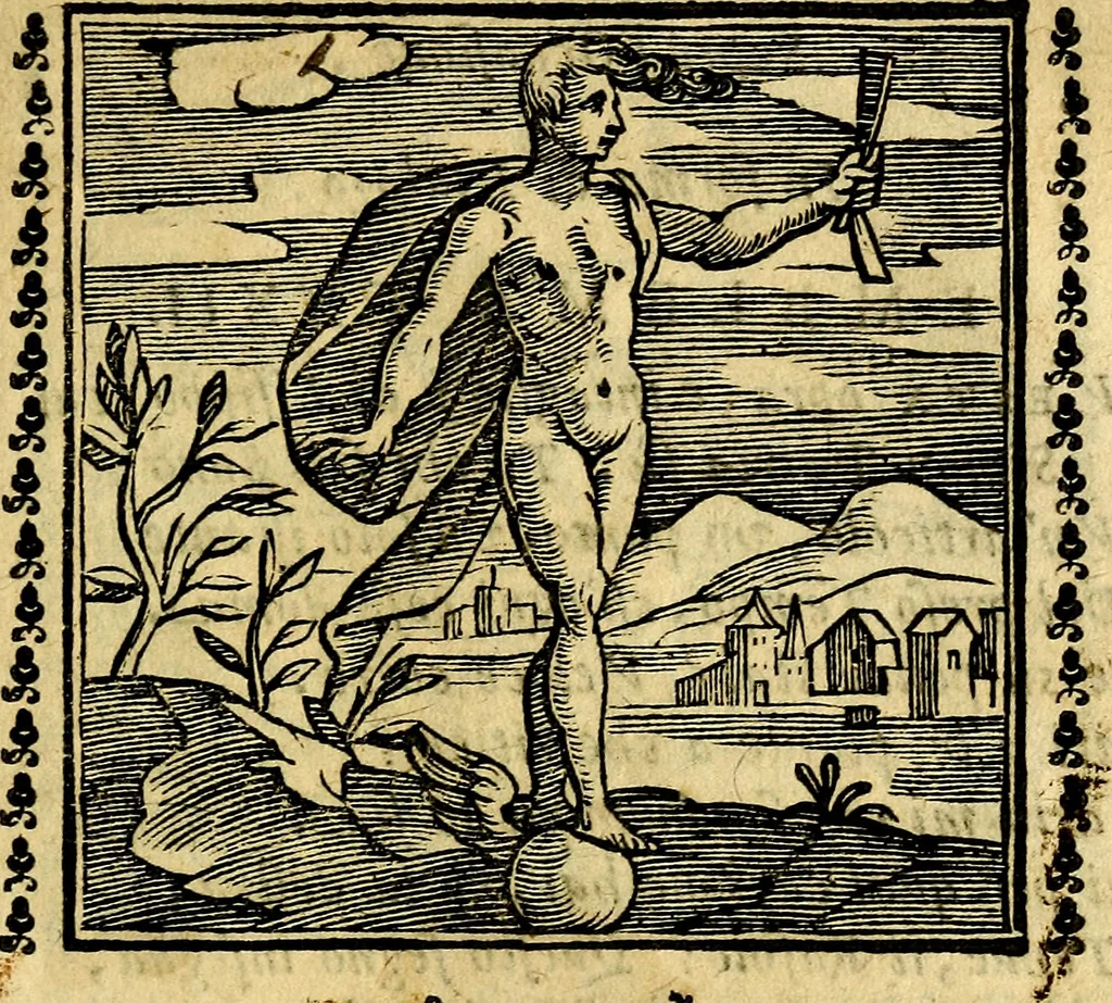 An illustration from Emblemi. Dal latino nel vulgare italiano ridotti, contenenti il fiore et la sostanza de' più scelti scrittori & delle più celebri discipline dell'vniuerso, ripieni di ottimi consigli & saluteuoli documenti, per l'vso ciuile et morale della vita humana, 1626, leaf 190