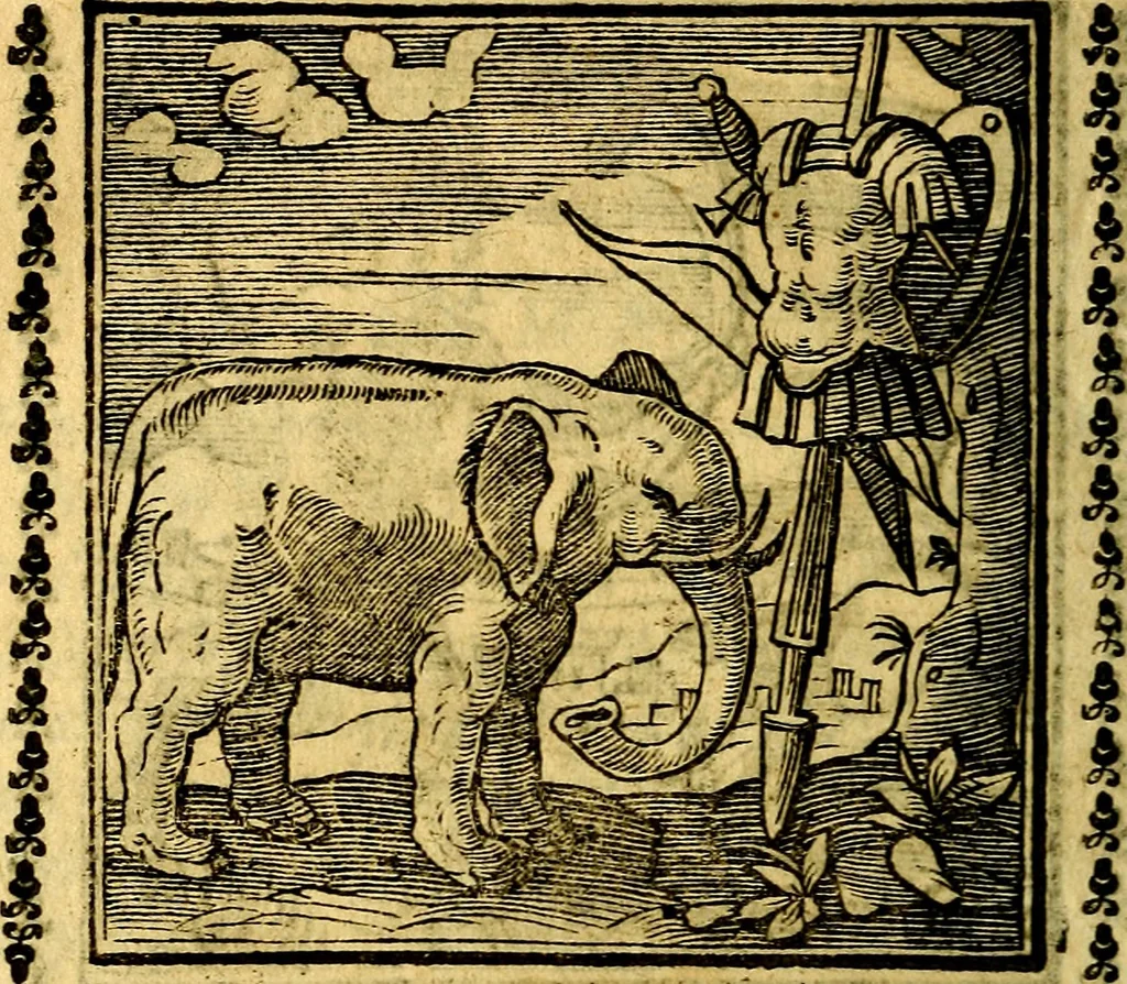 An illustration from Emblemi. Dal latino nel vulgare italiano ridotti, contenenti il fiore et la sostanza de' più scelti scrittori & delle più celebri discipline dell'vniuerso, ripieni di ottimi consigli & saluteuoli documenti, per l'vso ciuile et morale della vita humana, 1626, leaf 193